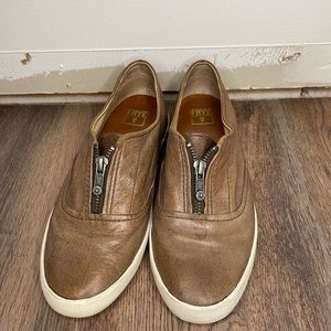 Frye brown leather sneakers